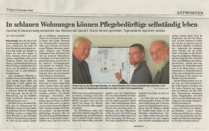 In schlauen Wohnungen k&ouml;nnen Pflegebed&uuml;rftige selbstst&auml;ndig leben