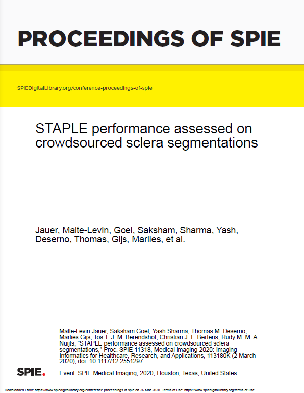STAPLE performance assessed on crowdsourced sclera segmentations