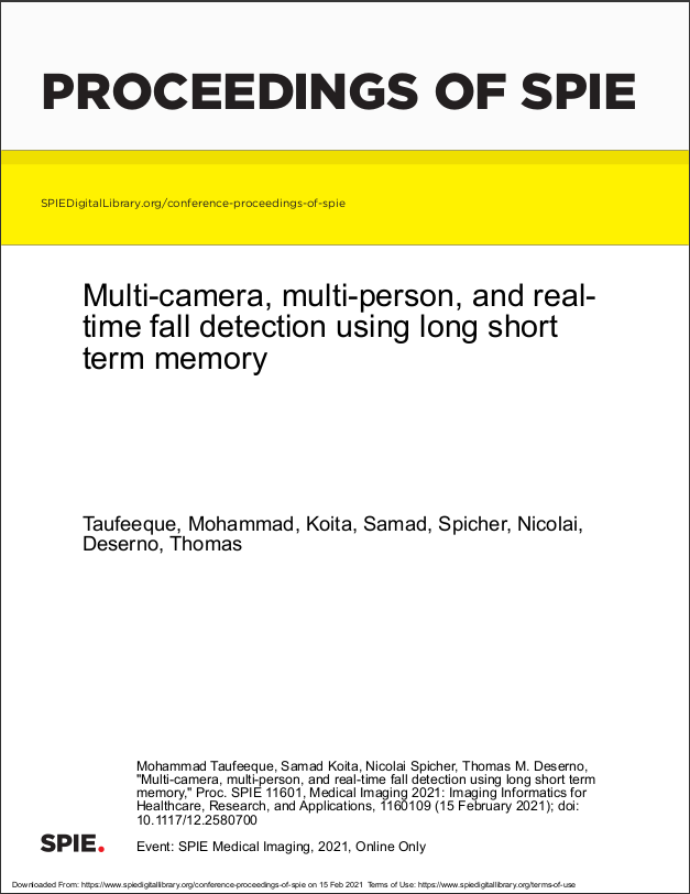 Multi-camera, multi-person, and real- time fall detection using long short term memory