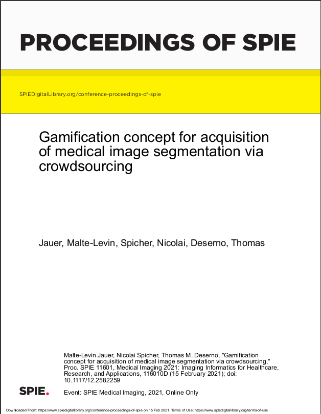 Gamification concept for acquisition of medical image segmentation via crowdsourcing